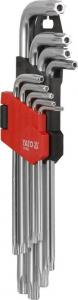 Yato Zestaw kluczy trzpieniowych torx typ L T10-T50 z otworem 9szt. (YT-0511) 2