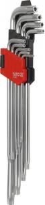 Yato Zestaw kluczy trzpieniowych torx typ L T10-T50 z otworem 9szt. (YT-0512) 2
