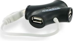 HUB USB 4World USB 2.0 4 porty czarny (06165) 1