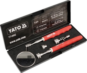 Yato Zestaw inspekcyjny lusterko + chwytak 4 części (YT-0662) 1