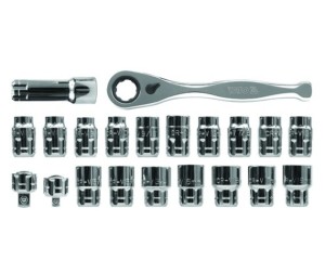 Zestaw narzędzi Yato Zestaw kluczy nasadowych 1/4" 1/2" 21szt. (YT-3865) 1