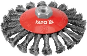 Yato Szczotka tarczowa z gwintem drut splatany 125mm YT-4764 1