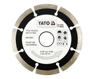 Yato Tarcza diamentowa segmentowa 115x2,1x22,2mm YT-6002 1