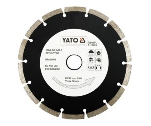 Yato Tarcza diamentowa segmentowa 180x2,5x22,2mm YT-6004 1