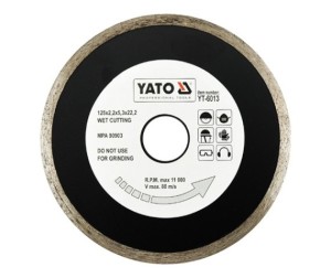 Yato Tarcza diamentowa pełna 125x2,2x22,2mm YT-6013 1