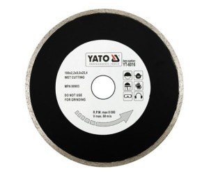 Yato Tarcza diamentowa pełna do 79261 180x2,2x25,4mm YT-6016 1