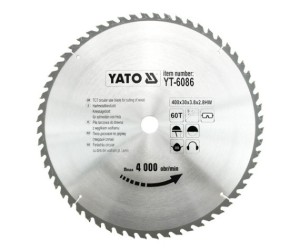 Yato Piła tarczowa do drewna 400x30mm 60z (YT-6086) 1