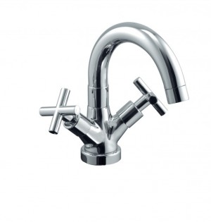 Bateria umywalkowa KFA Symetric stojąca chrom (342-315-00) 2