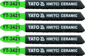 Yato Brzeszczot do wyrzynarki typ T HM/TC do ceramiki 5cz. (YT-3421) 1