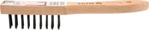 Yato Szczotka druciana 6-rzędowa z drewnianą rączką YT-6360 1