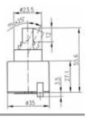 KFA Regulator ceramiczny R35 niski do baterii (884-017-86) 2
