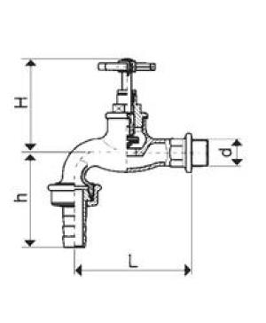 KFA Zawór czerpalny 1/2" 190-012-07 2