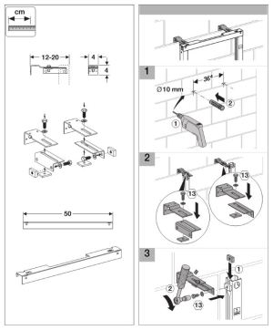 Geberit Zestaw do montażu przyściennego DuofixBasic (111.813.00.1) 4