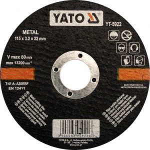 Yato Tarcza do cięcia metalu 125x1,2x22mm (YT-5923) 1