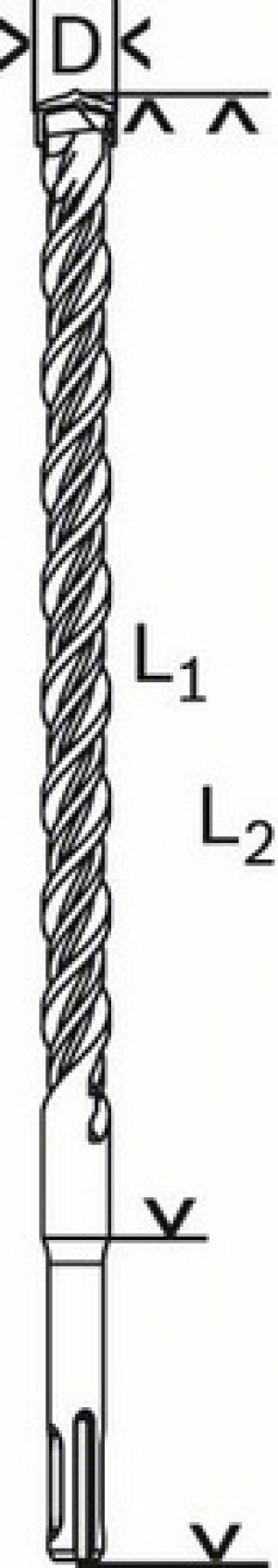 Wiertło Bosch do betonu SDS+ 8mm  (1618596173) 2