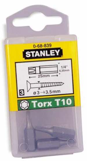 Stanley Końcówka Torx 1/4" T25x25mm 25szt. 68-843 2