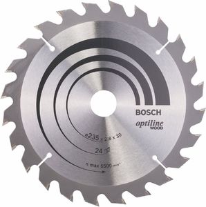 Bosch tarcza pilarska Optiline do drewna 235x30/25mm 24 zęby (2608640725) 1