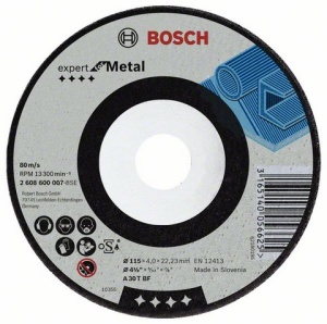 Bosch Tarcza tnąca wygięta Expert for Metal 125x22x6,0mm (2.608.600.223) 1