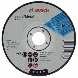 Bosch Tarcza tnąca wygięta Expert for Metal 230x22x2,5mm (2.608.600.225) 1