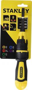 Stanley Wkrętak Multi-Bit z grzechotką i 10-cioma wymiennymi końcówkami (68-010) 11