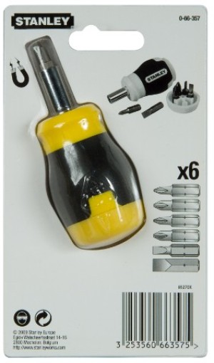 Stanley Wkrętak z wymiennymi końcówkami Multibit + 6 końcówek (66-357) 3