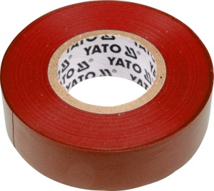 Yato Taśma elektroizolacyjna 19mm x 0,13mm 20m czerwona (YT-8166) 1