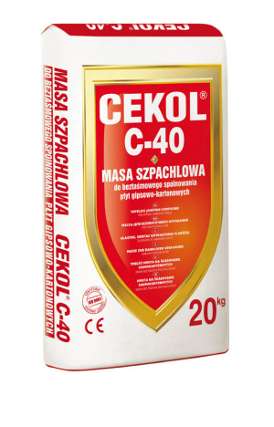 Cekol Zaprawa szpachlowa do beztaśmowego spoinowania płyt g-k CEKOL C-40 5kg 1
