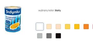 Jedynka Emalia alkidowa do drewna i metalu biała połysk 0,9L 2