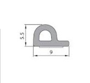 Stomil Sanok Uszczelka samoprzylepna do okien i drzwi EPDM Profil P biała 100m (SD-39CX/4) 2