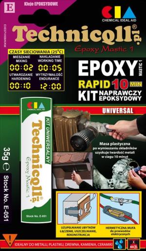 Technicqll Kit epoksydowy uniwersalny Epoxy Mastic Rapid 35g E-051 1