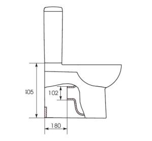 Zestaw kompaktowy WC Cersanit Zestaw kompaktowy WC Nano spłuczka + deska (K19-012) 5