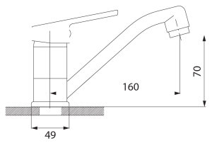 Bateria umywalkowa Ferro Smile stojąca chrom (BSM2A) 2