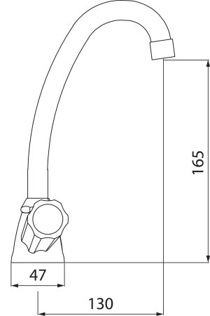 Bateria umywalkowa Ferro Standard stojąca chrom (BST2) 2