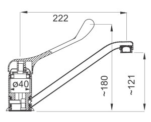 Bateria kuchenna Ferro Padwa Medico stojąca chrom (BTPM4) 2
