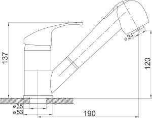 Bateria kuchenna Ferro Vasto stojąca chrom (BVA8) 2