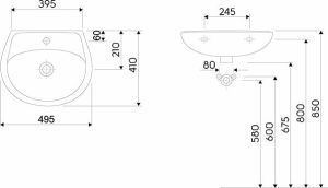 Umywalka Koło Idol 50cm (M11150000) 2