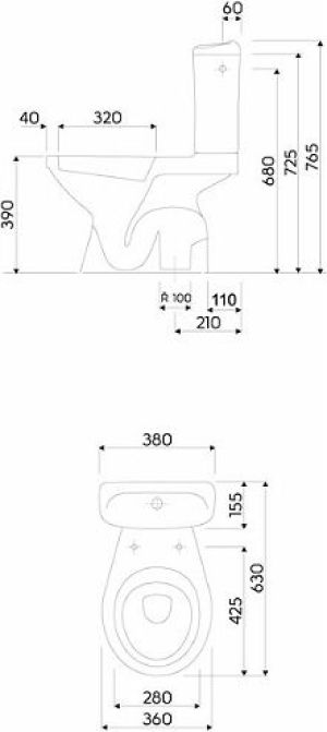 Zestaw kompaktowy WC Koło Idol biały (M13201000) 4