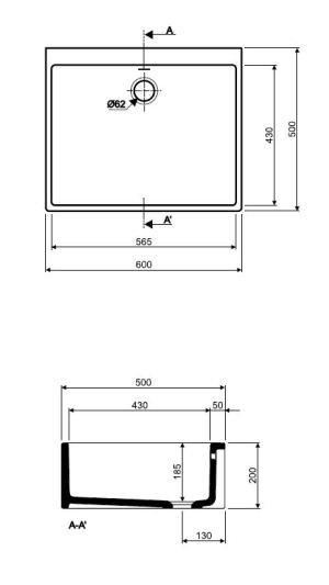 Zlewozmywak Koło Zlew gospodarczy Nova Top 60x50cm ceramiczny (5210000) 2