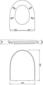 Deska sedesowa Cersanit Merida (K98-0031) 2