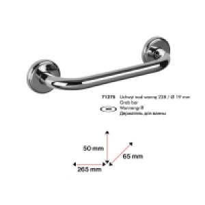 Bisk Uchwyt prosty 27cm chrom (71275) 2