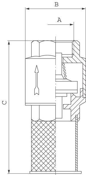 Ferro Zawór zwrotny z koszem ssącym 1" (K22) 2