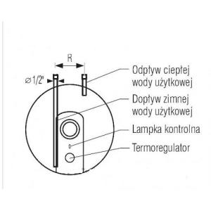 Bojler Galmet Podgrzewacz pojemnościowy MARS SG -10 MBP elektryczny 10L 01-011400 2