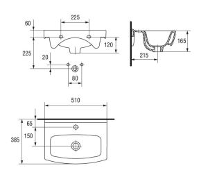 Umywalka Cersanit Cersania New 51cm (K11-0044) 3
