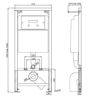 Stelaż Koło Idol do miski wiszącej (99067) 2