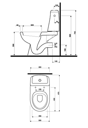 Zestaw kompaktowy WC Koło Solo 67 cm cm biały (79210000) 2