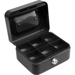 Vorel Kasetka na pieniądze czarna kluczyk 150x120x80mm (78620) 2