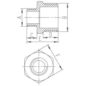 Ferro Nypel mosiężny 1/2 x 3/8" (N11Z) 2