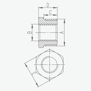 Ferro Redukcja mosiężna 3/4x1/2" R03Z 2