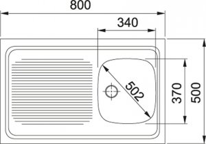Zlewozmywak Franke  Sara SXL 711 ECO stal szlachetna len (103.0205.154) 2