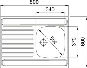 Zlewozmywak Franke  Daria DSL 711 T ECO stal szlachetna len (103.0205.563) 2
